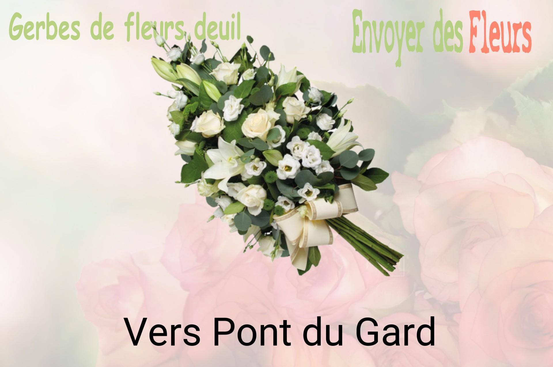 Gerbe de fleurs de deuil livrée à Vers-Pont-du-Gard